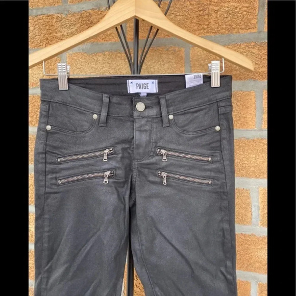 PAIGE  
Edgemont Ultra Skinny Black Silk Wash 26 - Picture 3 of 10